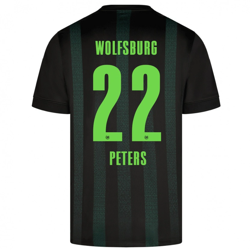 Danxen Kinderen Laurin Peters #22 Donkergroen Uitshirt Uittenue 2024/25 T-Shirt