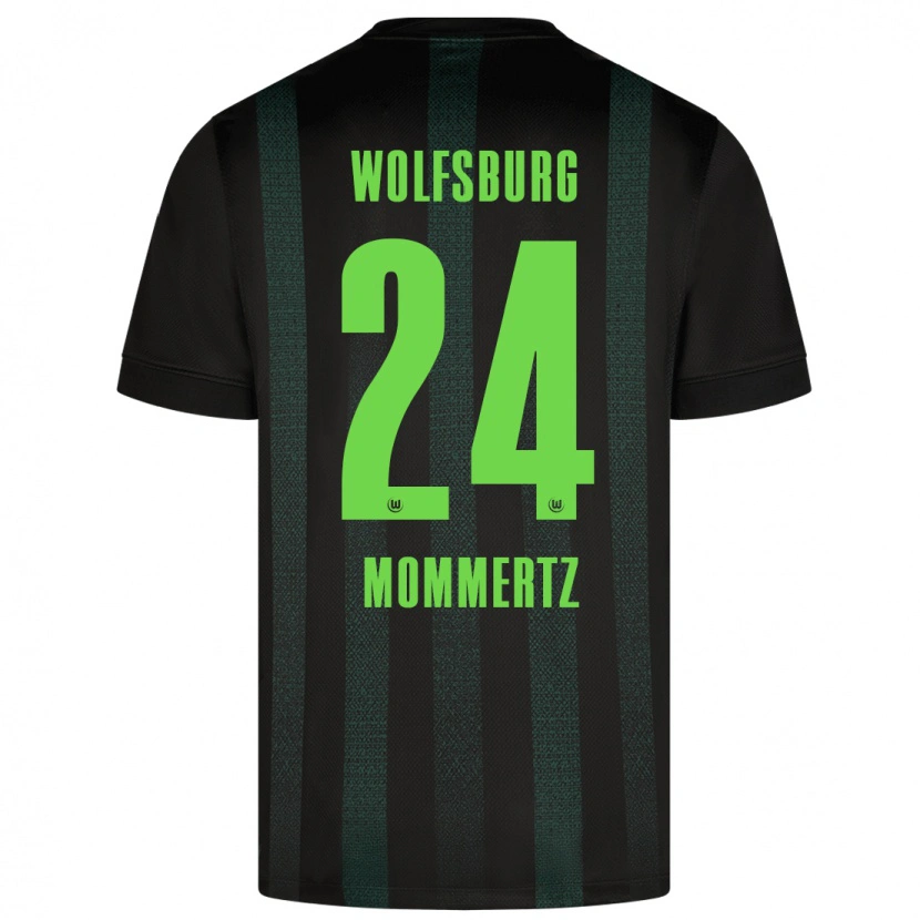 Danxen Kinderen Benjamin Mommertz #24 Donkergroen Uitshirt Uittenue 2024/25 T-Shirt