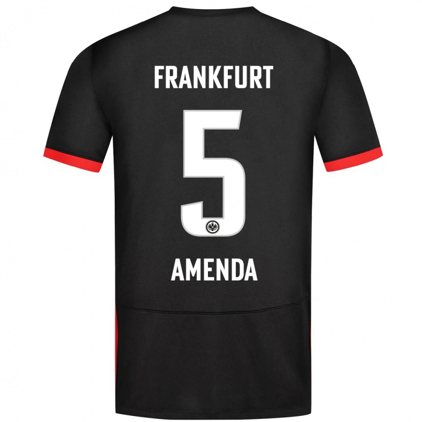 Danxen Kinderen Aurèle Amenda #5 Zwart Uitshirt Uittenue 2024/25 T-Shirt