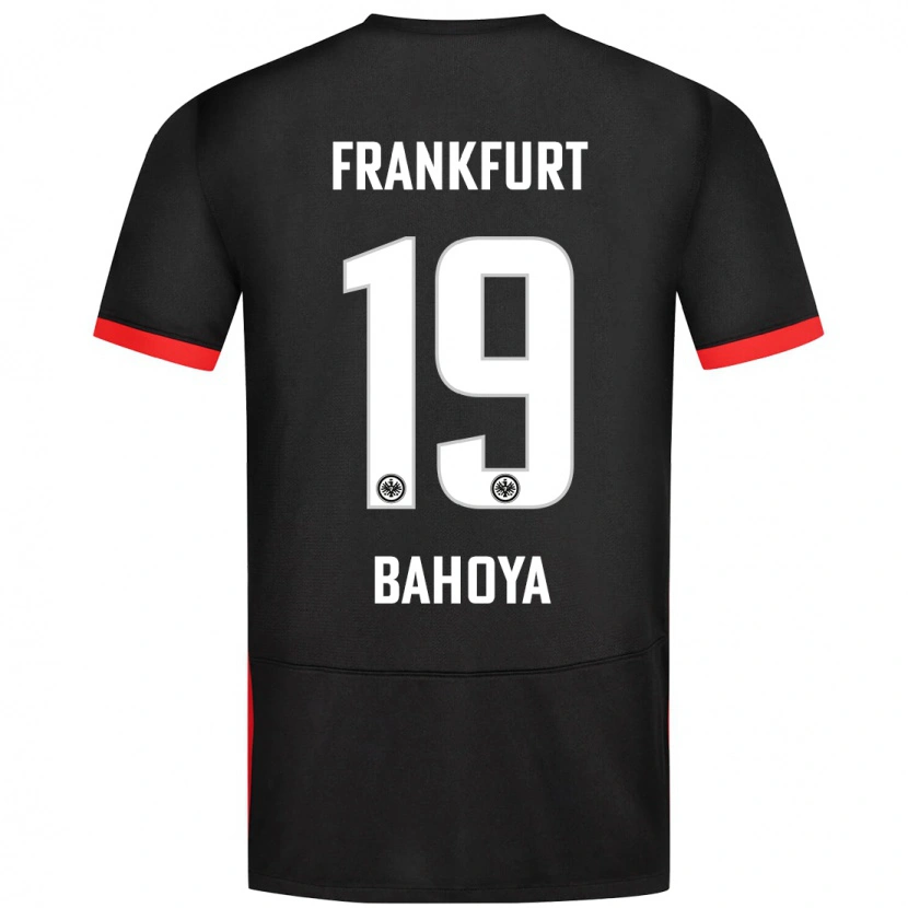 Danxen Kinderen Jean-Mattéo Bahoya #19 Zwart Uitshirt Uittenue 2024/25 T-Shirt