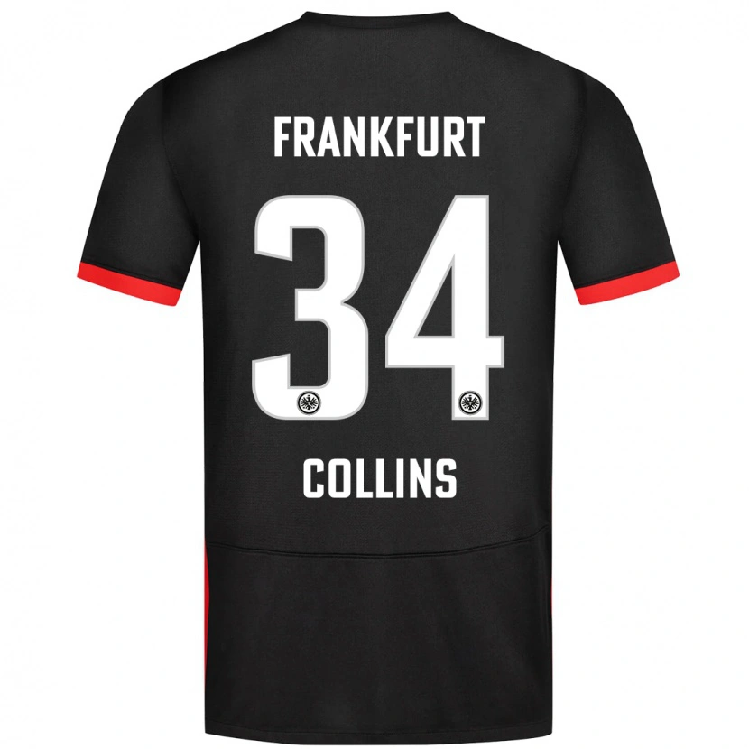 Danxen Kinderen Nnamdi Collins #34 Zwart Uitshirt Uittenue 2024/25 T-Shirt