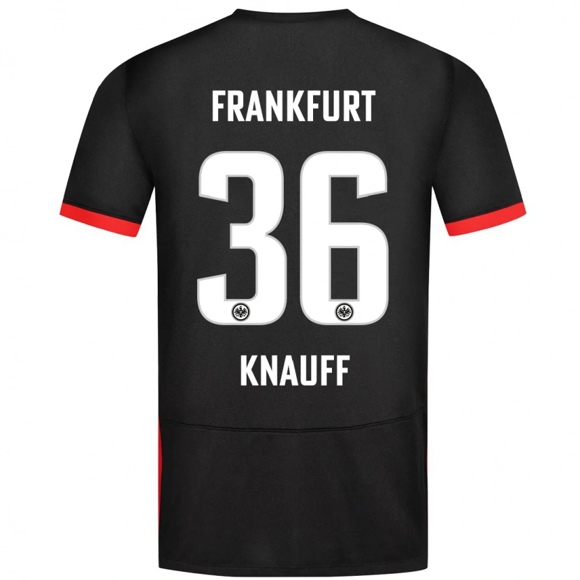 Danxen Kinderen Ansgar Knauff #36 Zwart Uitshirt Uittenue 2024/25 T-Shirt