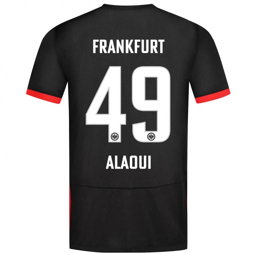 Danxen Kinderen Anas Alaoui #49 Zwart Uitshirt Uittenue 2024/25 T-Shirt