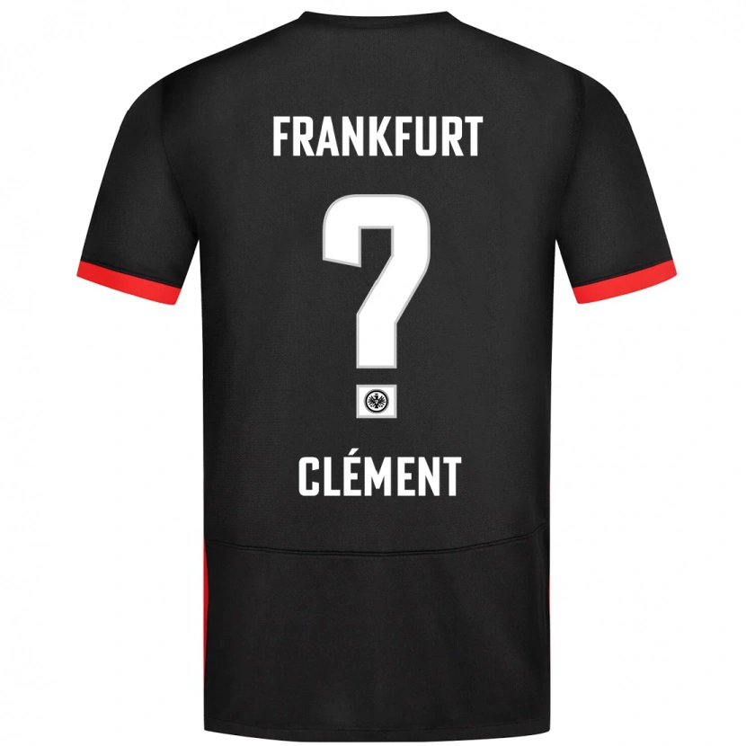 Danxen Kinderen Noah Clément #0 Zwart Uitshirt Uittenue 2024/25 T-Shirt