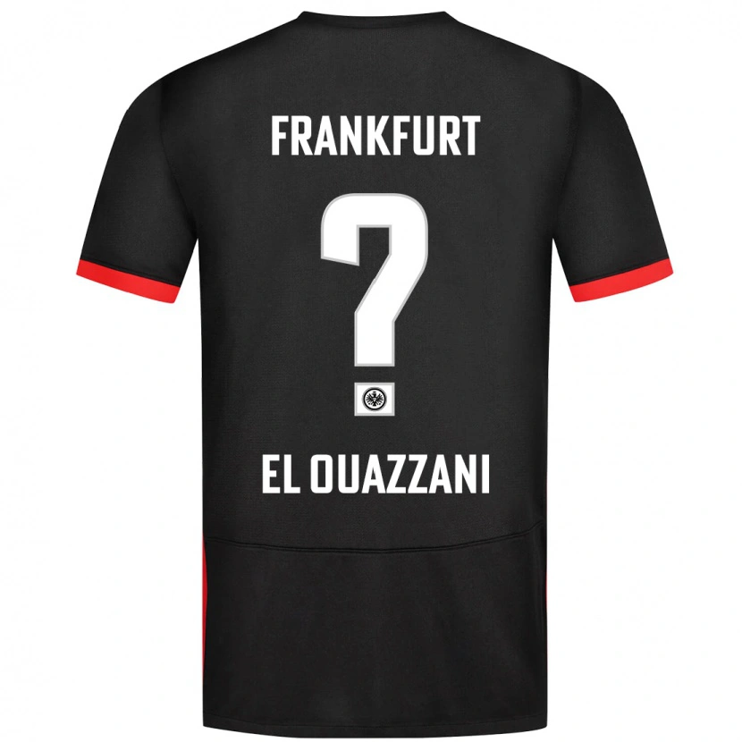 Danxen Kinderen Nadir El Ouazzani #0 Zwart Uitshirt Uittenue 2024/25 T-Shirt