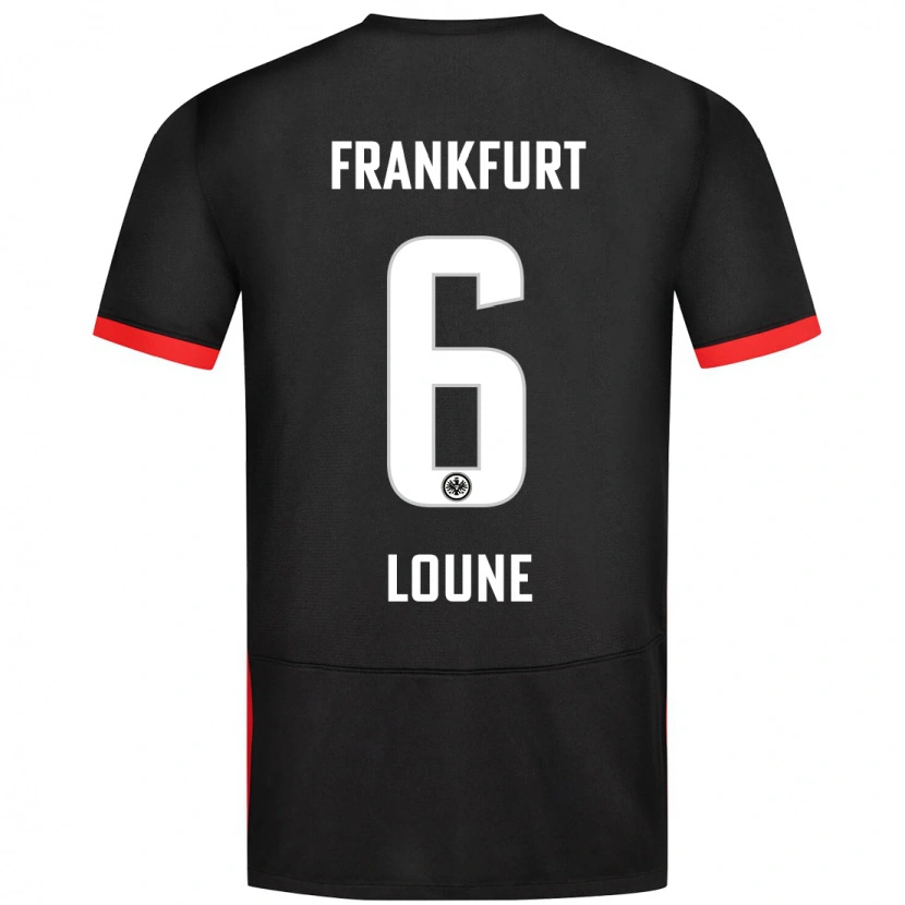 Danxen Kinderen Adam Loune #6 Zwart Uitshirt Uittenue 2024/25 T-Shirt