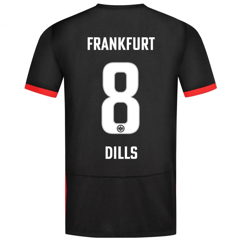 Danxen Kinderen Marvin Dills #8 Zwart Uitshirt Uittenue 2024/25 T-Shirt