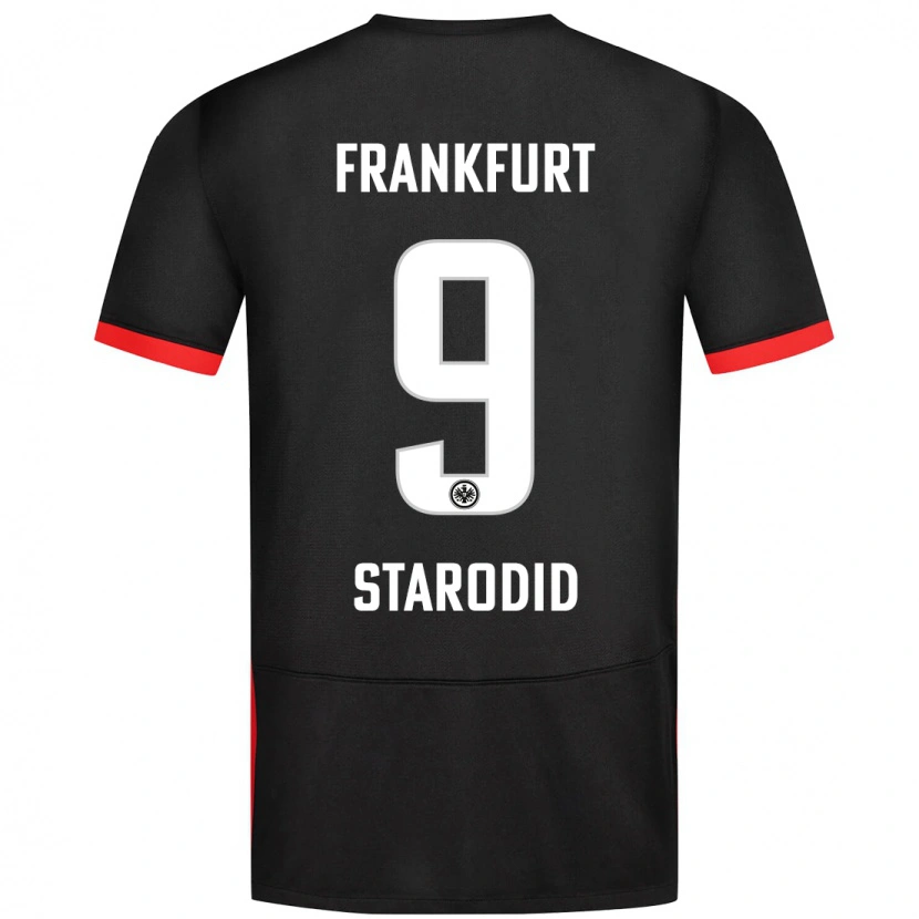 Danxen Kinderen Daniel Starodid #9 Zwart Uitshirt Uittenue 2024/25 T-Shirt