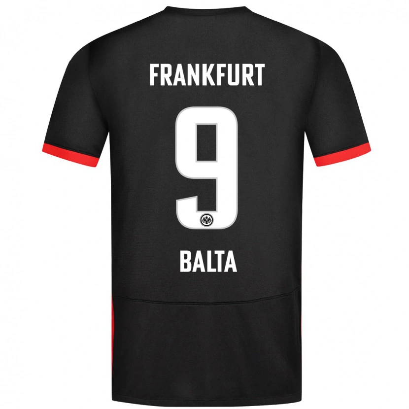 Danxen Kinderen Sahin Balta #9 Zwart Uitshirt Uittenue 2024/25 T-Shirt