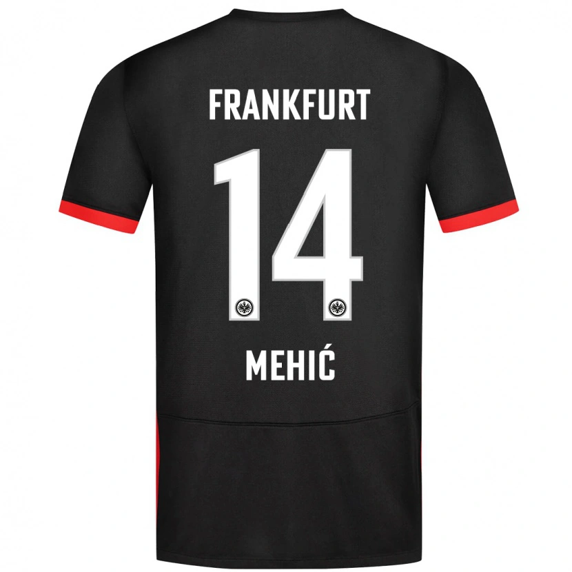 Danxen Kinderen Liam Mehić #14 Zwart Uitshirt Uittenue 2024/25 T-Shirt