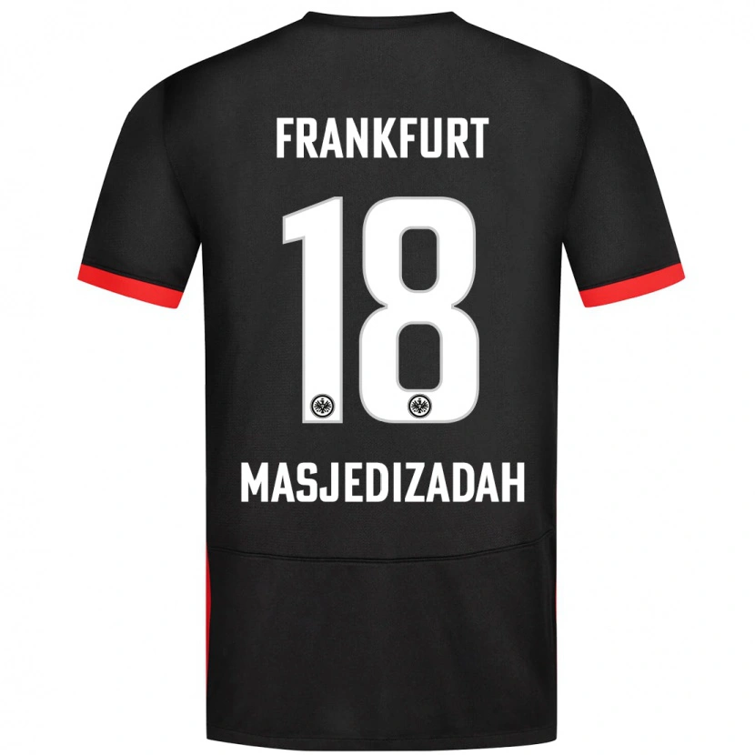 Danxen Kinderen Abolfazl Masjedizadah #18 Zwart Uitshirt Uittenue 2024/25 T-Shirt