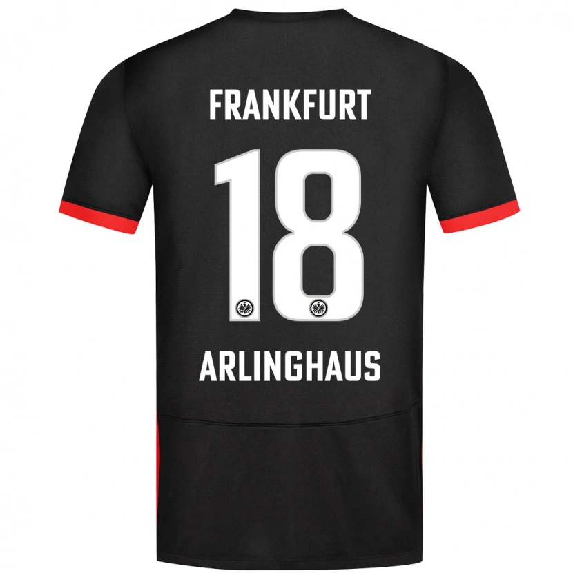 Danxen Kinderen Max Arlinghaus #18 Zwart Uitshirt Uittenue 2024/25 T-Shirt