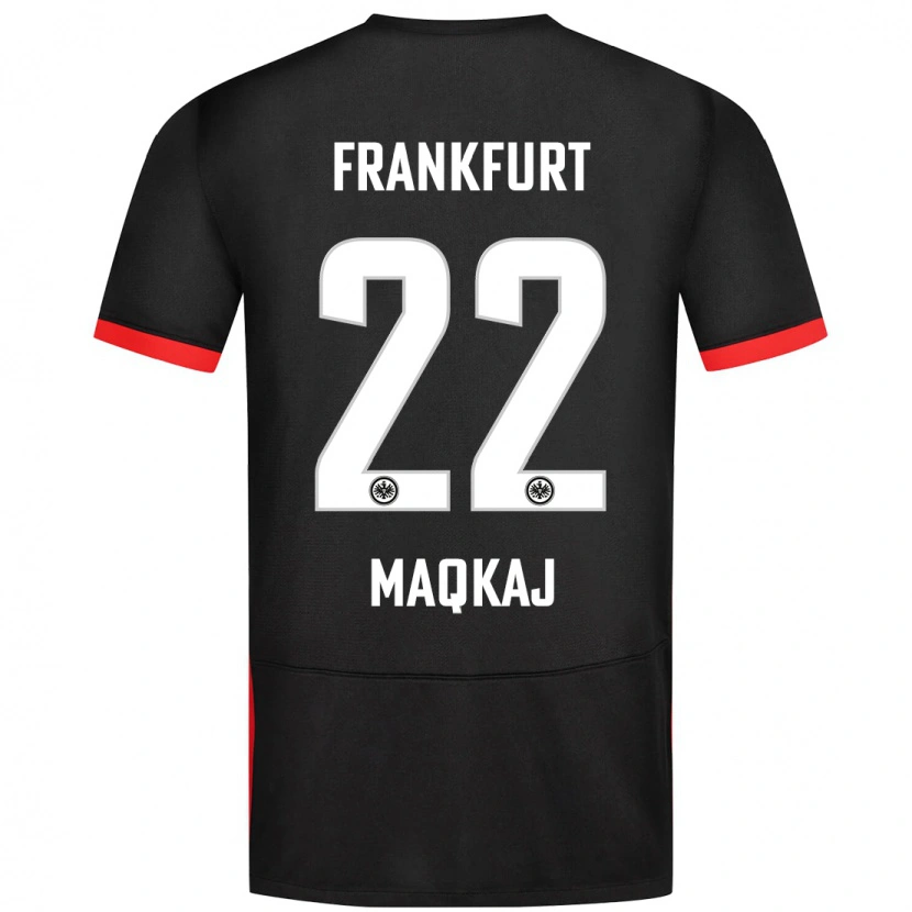 Danxen Kinderen Dritan Maqkaj #22 Zwart Uitshirt Uittenue 2024/25 T-Shirt