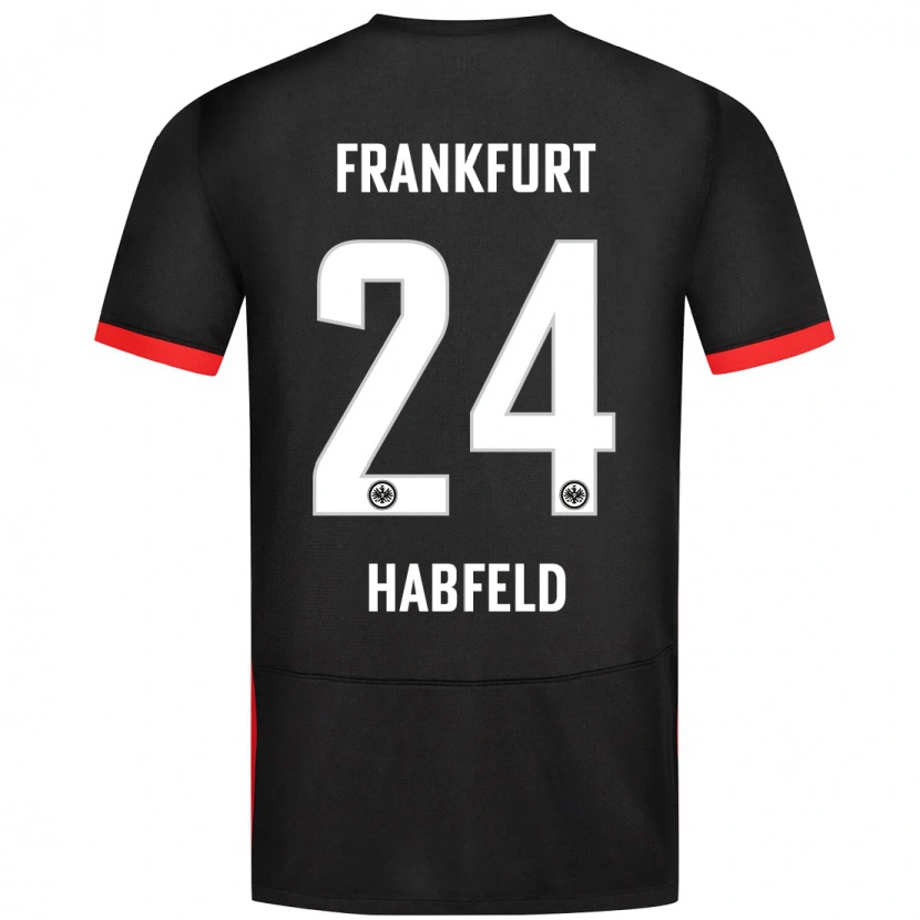 Danxen Kinderen Josef Haßfeld #24 Zwart Uitshirt Uittenue 2024/25 T-Shirt