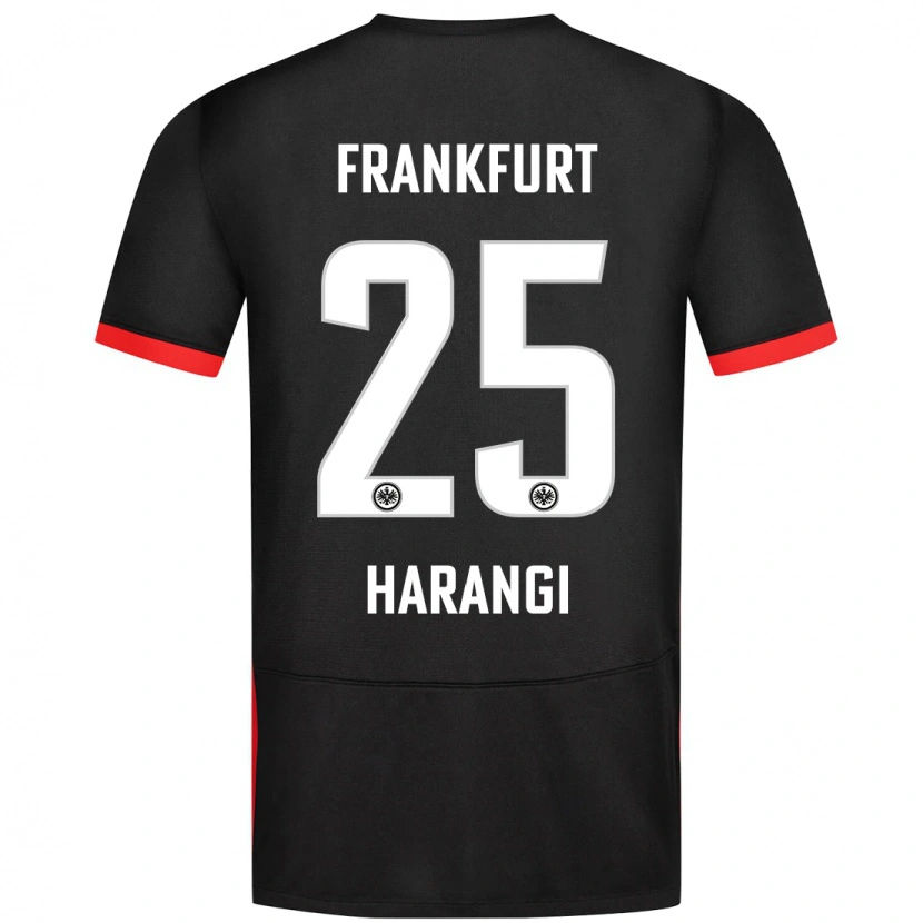 Danxen Kinderen Aiden Harangi #25 Zwart Uitshirt Uittenue 2024/25 T-Shirt