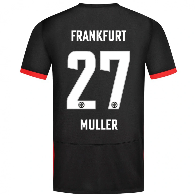 Danxen Kinderen Mark Müller #27 Zwart Uitshirt Uittenue 2024/25 T-Shirt