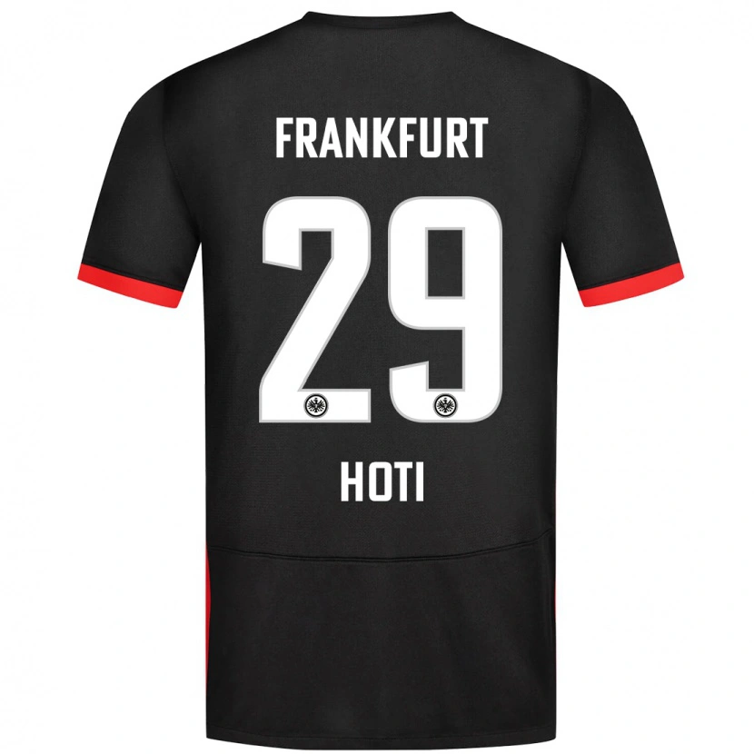 Danxen Kinderen Leart Hoti #29 Zwart Uitshirt Uittenue 2024/25 T-Shirt