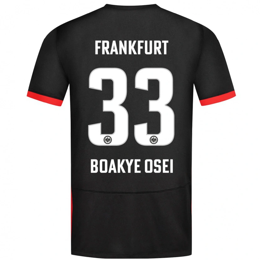 Danxen Kinderen Derek Boakye-Osei #33 Zwart Uitshirt Uittenue 2024/25 T-Shirt