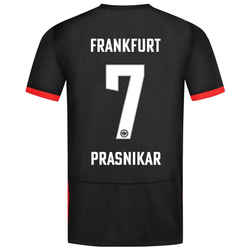 Danxen Kinderen Lara Prašnikar #7 Zwart Uitshirt Uittenue 2024/25 T-Shirt