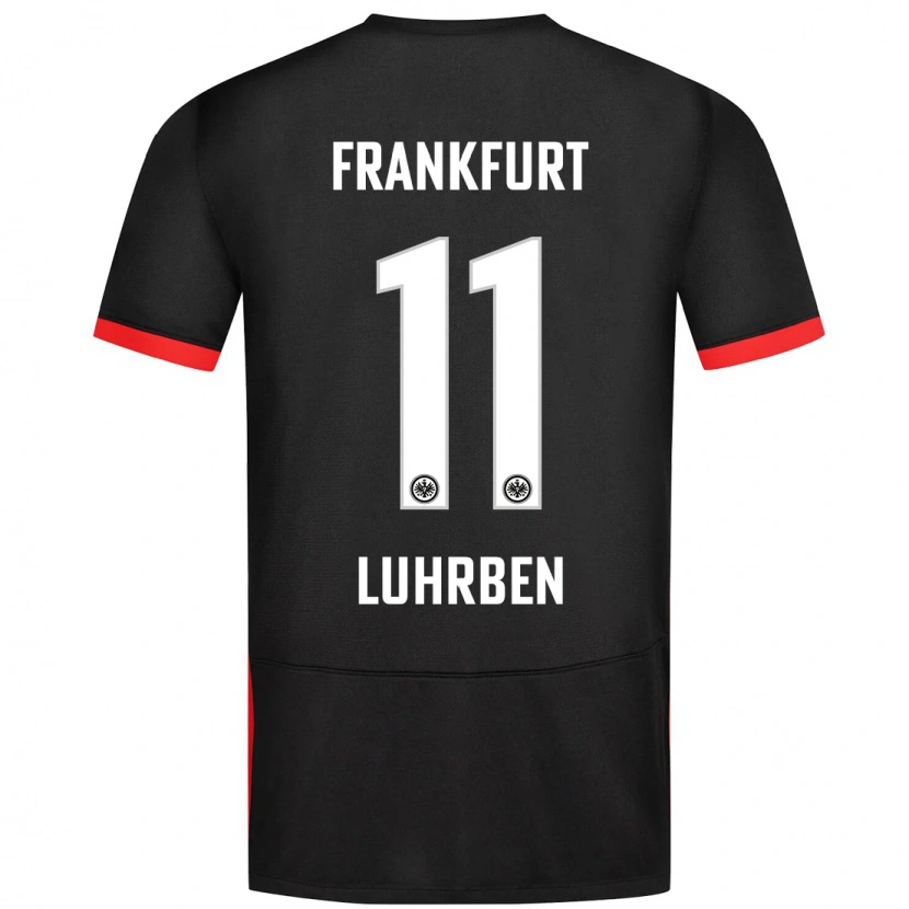 Danxen Kinderen Nina Lührßen #11 Zwart Uitshirt Uittenue 2024/25 T-Shirt