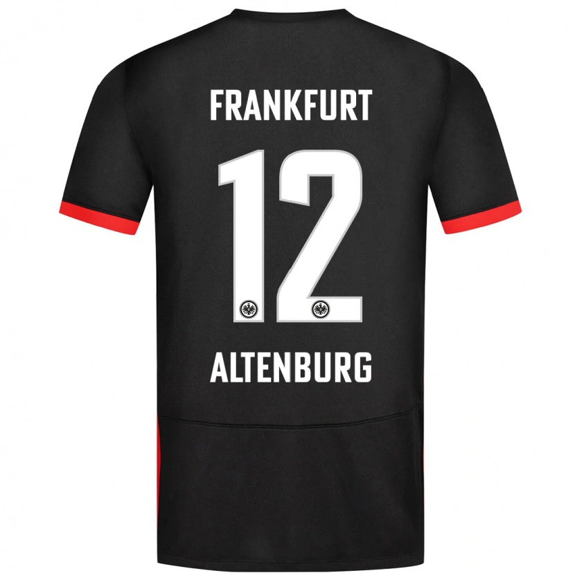 Danxen Kinderen Lina Altenburg #12 Zwart Uitshirt Uittenue 2024/25 T-Shirt