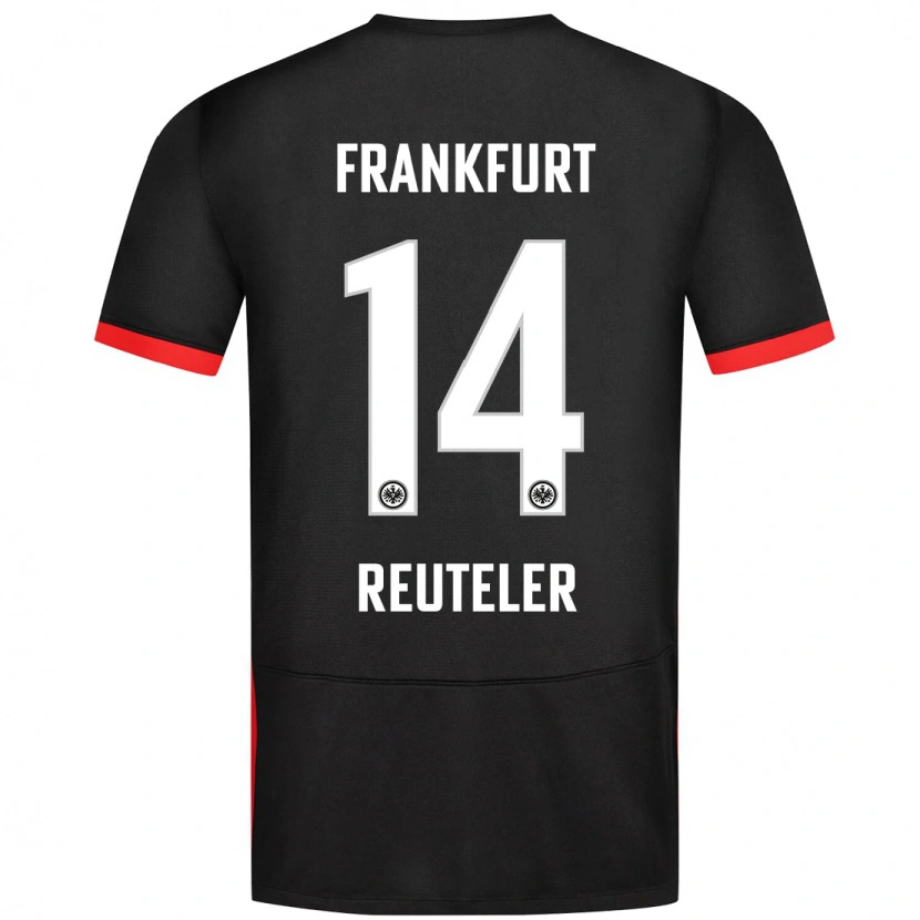 Danxen Kinderen Géraldine Reuteler #14 Zwart Uitshirt Uittenue 2024/25 T-Shirt