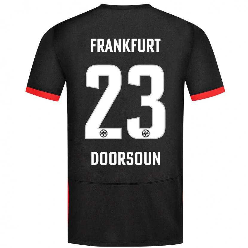 Danxen Kinderen Sara Doorsoun #23 Zwart Uitshirt Uittenue 2024/25 T-Shirt