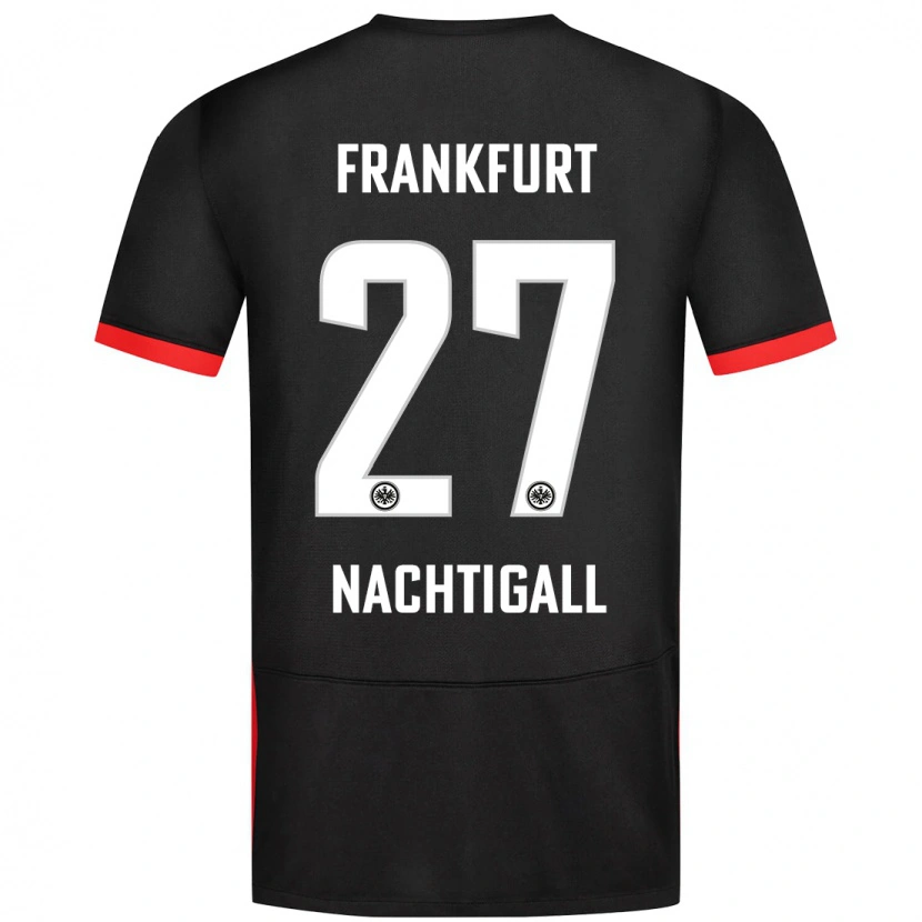 Danxen Kinderen Sophie Nachtigall #27 Zwart Uitshirt Uittenue 2024/25 T-Shirt