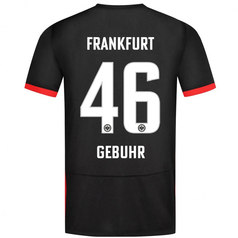 Danxen Kinderen Dario Gebuhr #46 Zwart Uitshirt Uittenue 2024/25 T-Shirt