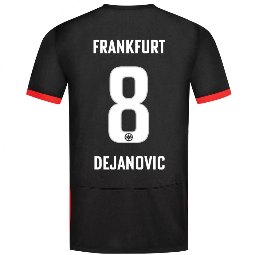 Danxen Kinderen Daniel Dejanovic #8 Zwart Uitshirt Uittenue 2024/25 T-Shirt