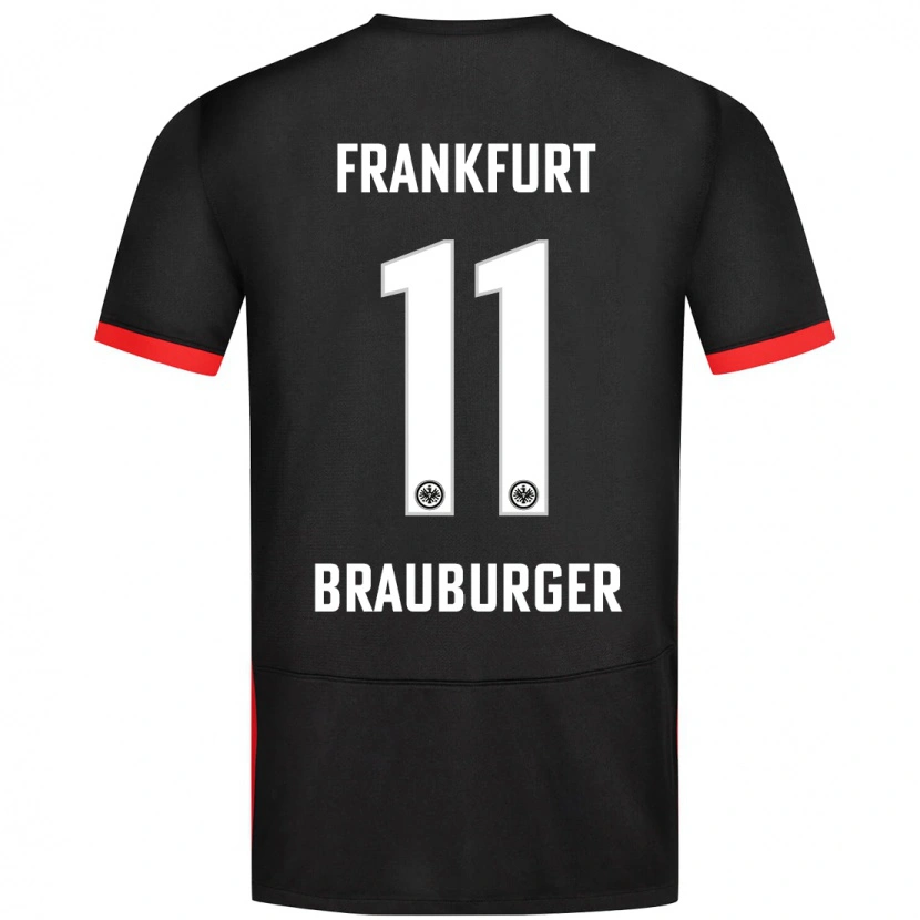 Danxen Kinderen Maximilian Brauburger #11 Zwart Uitshirt Uittenue 2024/25 T-Shirt