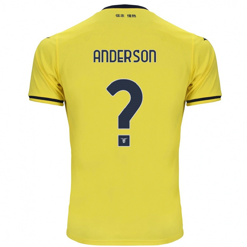 Danxen Kinderen André Anderson #0 Geel Uitshirt Uittenue 2024/25 T-Shirt