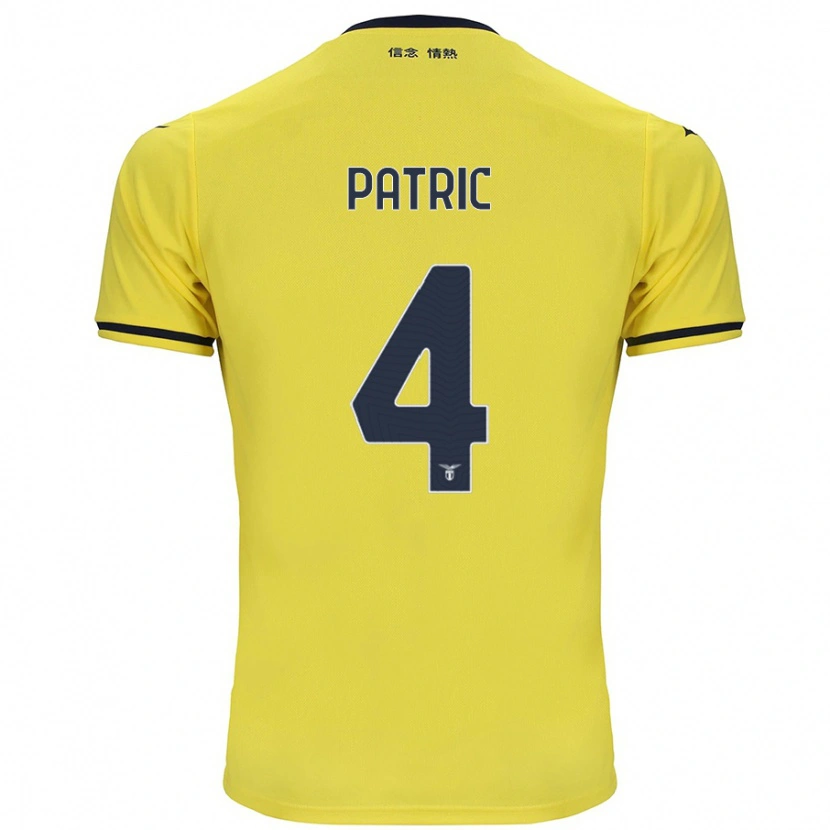 Danxen Kinderen Patric #4 Geel Uitshirt Uittenue 2024/25 T-Shirt