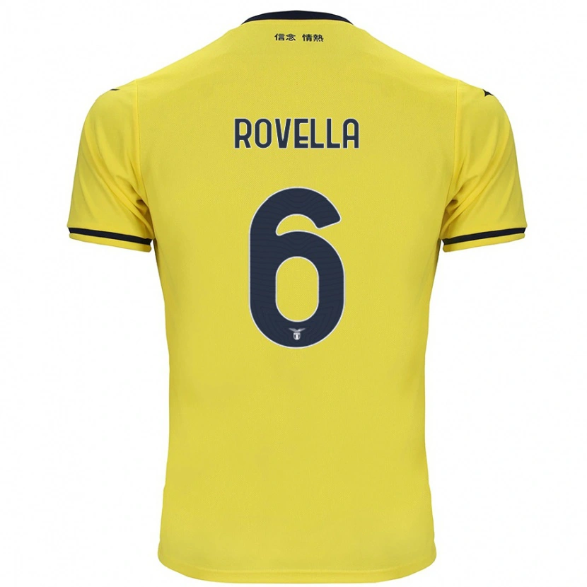 Danxen Kinderen Nicolò Rovella #6 Geel Uitshirt Uittenue 2024/25 T-Shirt