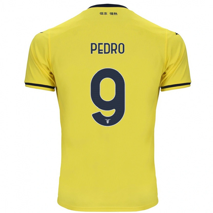 Danxen Kinderen Pedro #9 Geel Uitshirt Uittenue 2024/25 T-Shirt