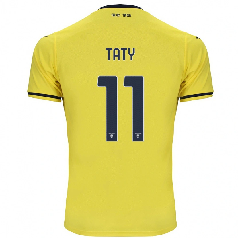 Danxen Kinderen Taty Castellanos #11 Geel Uitshirt Uittenue 2024/25 T-Shirt