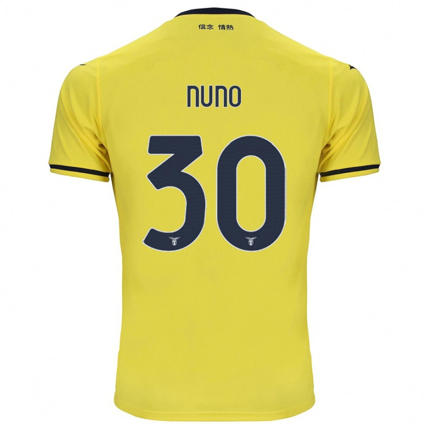 Danxen Kinderen Nuno Tavares #30 Geel Uitshirt Uittenue 2024/25 T-Shirt