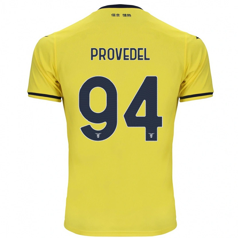 Danxen Kinderen Ivan Provedel #94 Geel Uitshirt Uittenue 2024/25 T-Shirt