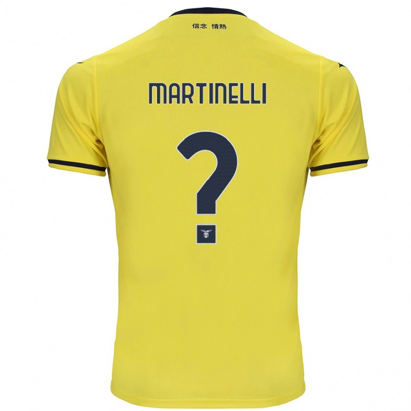 Danxen Kinderen Leonardo Martinelli #0 Geel Uitshirt Uittenue 2024/25 T-Shirt