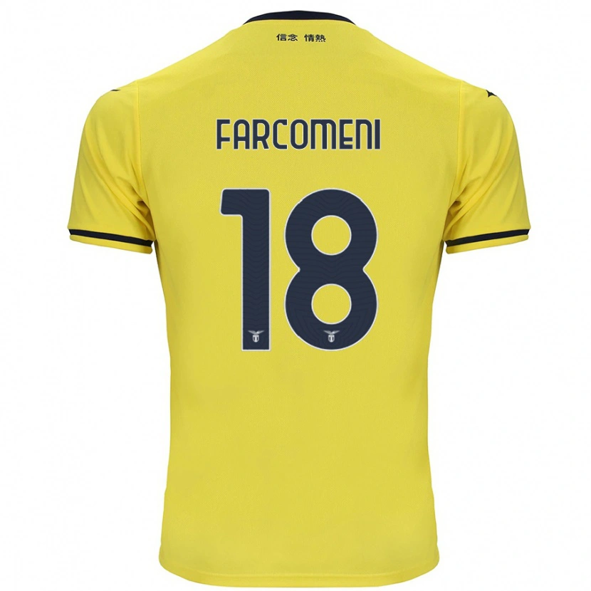 Danxen Kinderen Valerio Farcomeni #18 Geel Uitshirt Uittenue 2024/25 T-Shirt