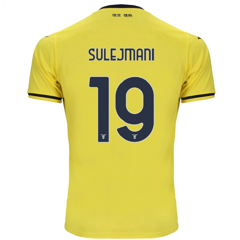 Danxen Kinderen Flavio Sulejmani #19 Geel Uitshirt Uittenue 2024/25 T-Shirt