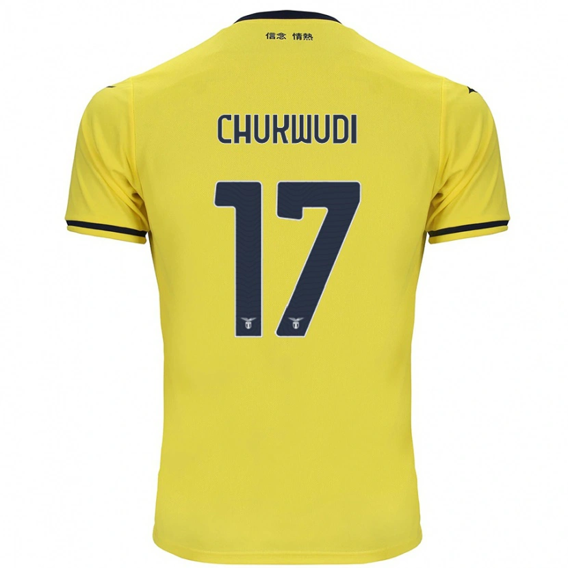 Danxen Kinderen Ogonna Chukwudi #17 Geel Uitshirt Uittenue 2024/25 T-Shirt