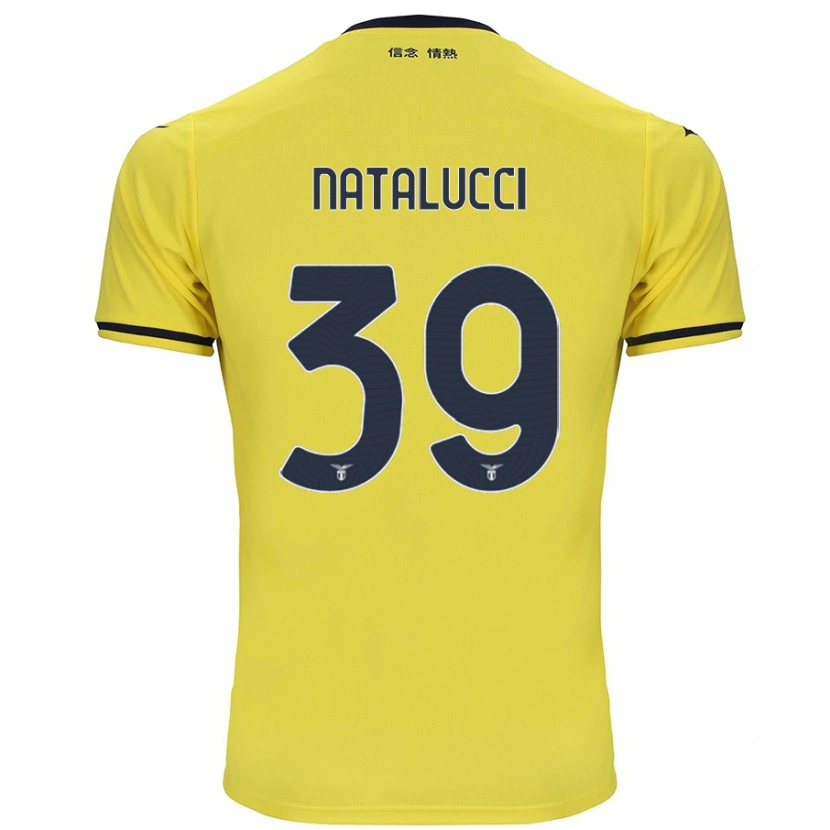 Danxen Kinderen Serena Natalucci #39 Geel Uitshirt Uittenue 2024/25 T-Shirt