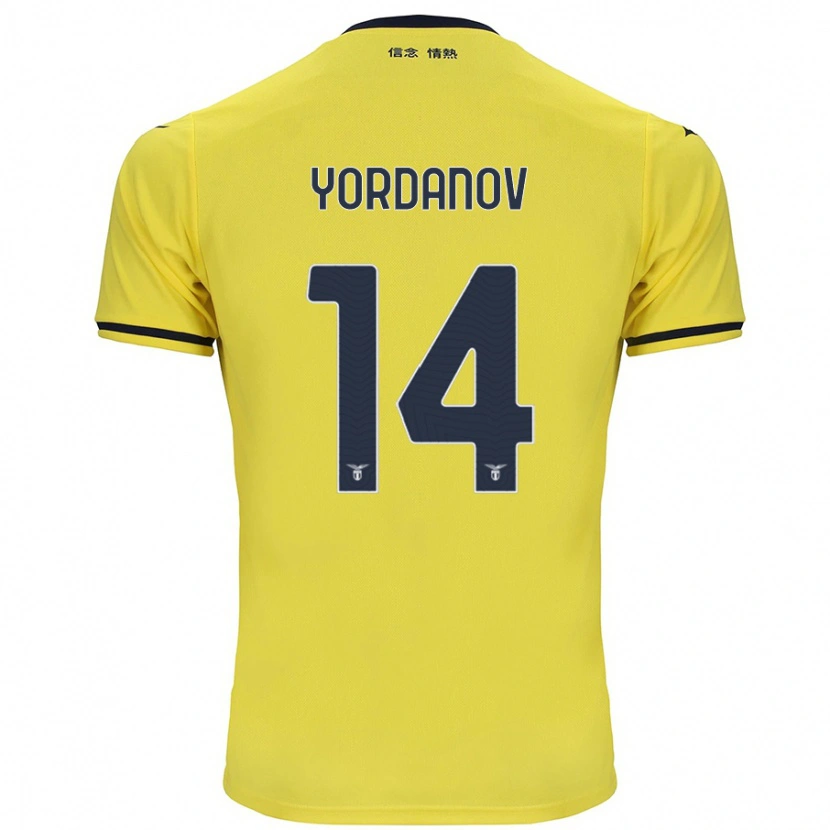 Danxen Kinderen Damyan Yordanov #14 Geel Uitshirt Uittenue 2024/25 T-Shirt