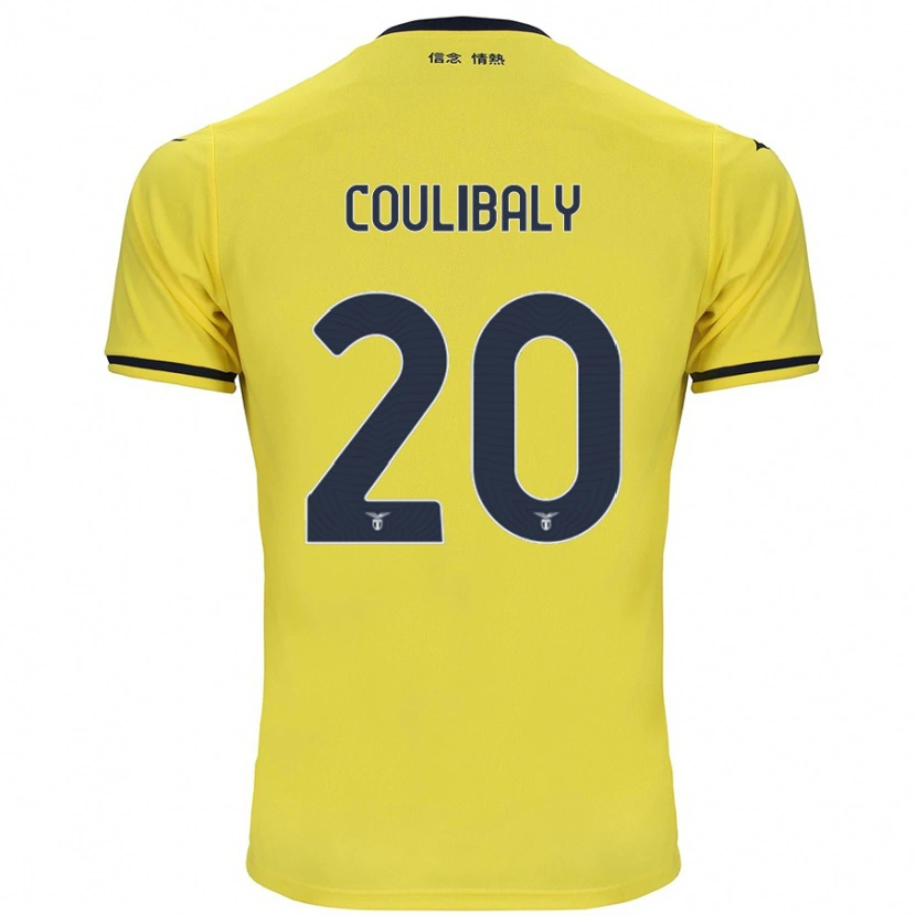 Danxen Kinderen Larsson Coulibaly #20 Geel Uitshirt Uittenue 2024/25 T-Shirt