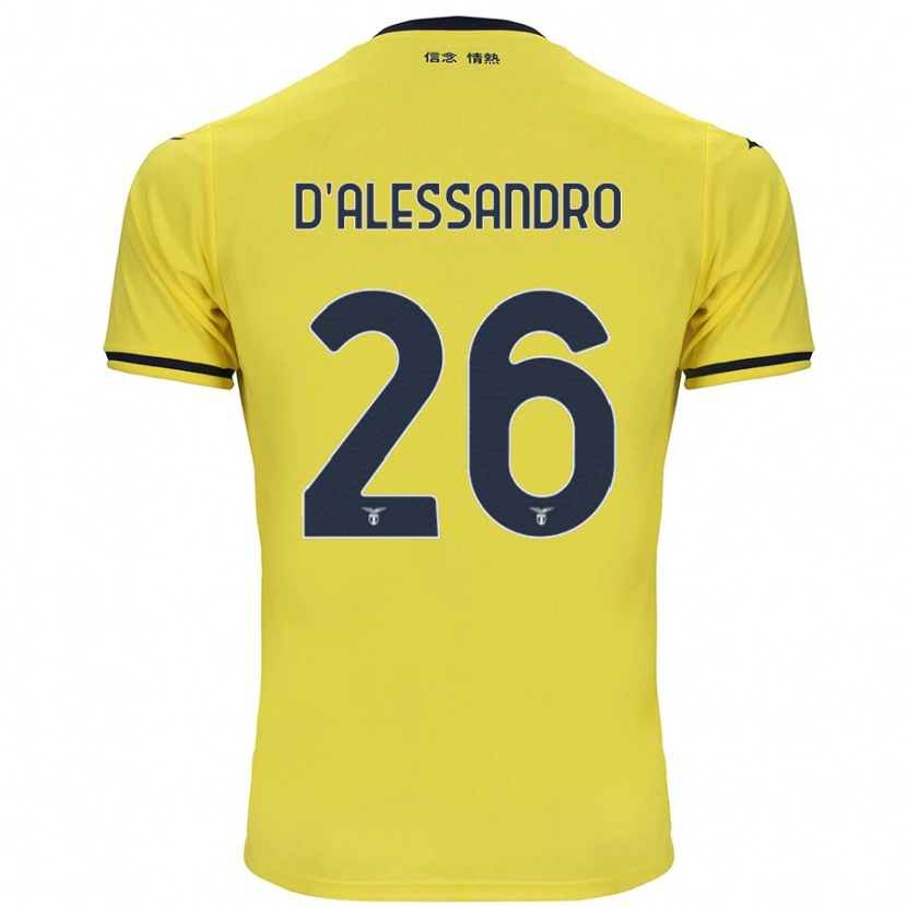 Danxen Kinderen Mattya D'alessandro #26 Geel Uitshirt Uittenue 2024/25 T-Shirt