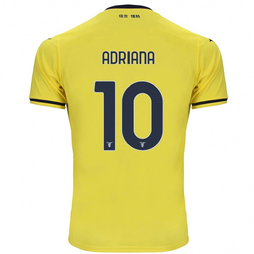 Danxen Kinderen Adriana Martín Santamaría #10 Geel Uitshirt Uittenue 2024/25 T-Shirt