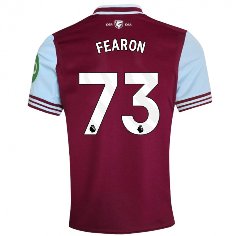 Danxen Heren Preston Fearon #73 Donkerrood Thuisshirt Thuistenue 2024/25 T-Shirt