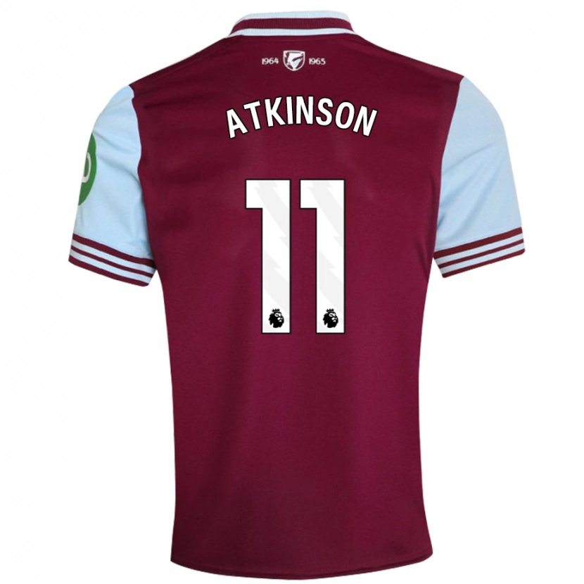 Danxen Heren Izzy Atkinson #11 Donkerrood Thuisshirt Thuistenue 2024/25 T-Shirt