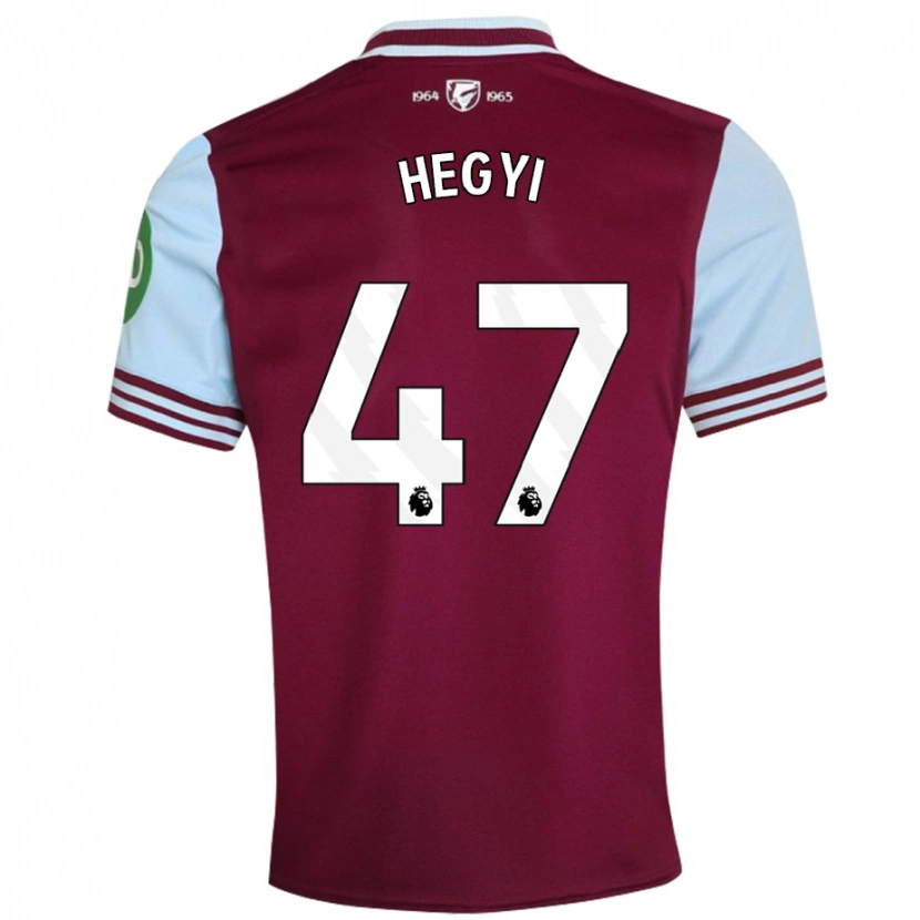 Danxen Heren Krisztian Hegyi #47 Donkerrood Thuisshirt Thuistenue 2024/25 T-Shirt